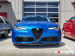 Alfa Romeo Giulia Front Canards - Carbon Fiber - V2 - Feroce Carbon - Sport/ Ti/ Veloce Alfa Romeo Giulia Front Canards - Carbon Fiber - V2 - Feroce Carbon - Sport/ Ti/ Veloce